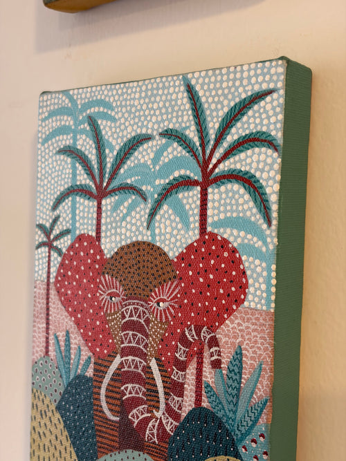 Wall art contemporary elephant
