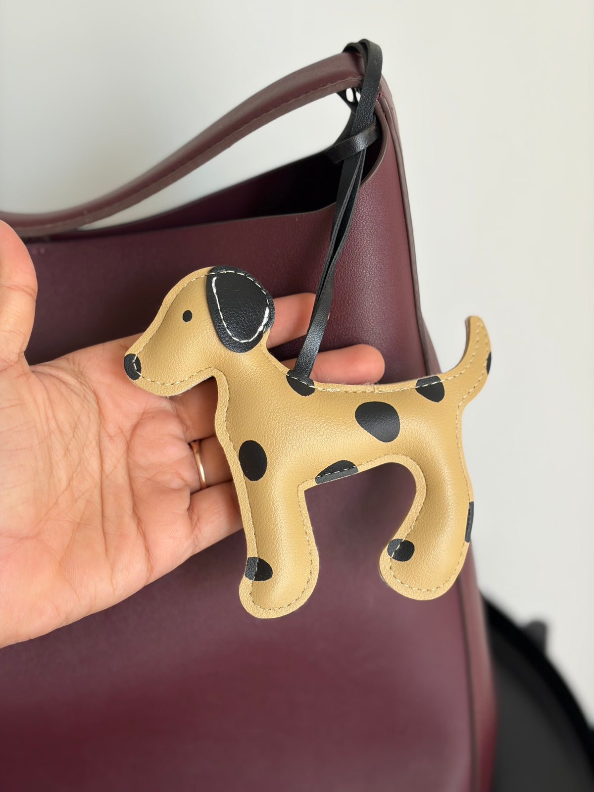 Bag charm- Brown dog