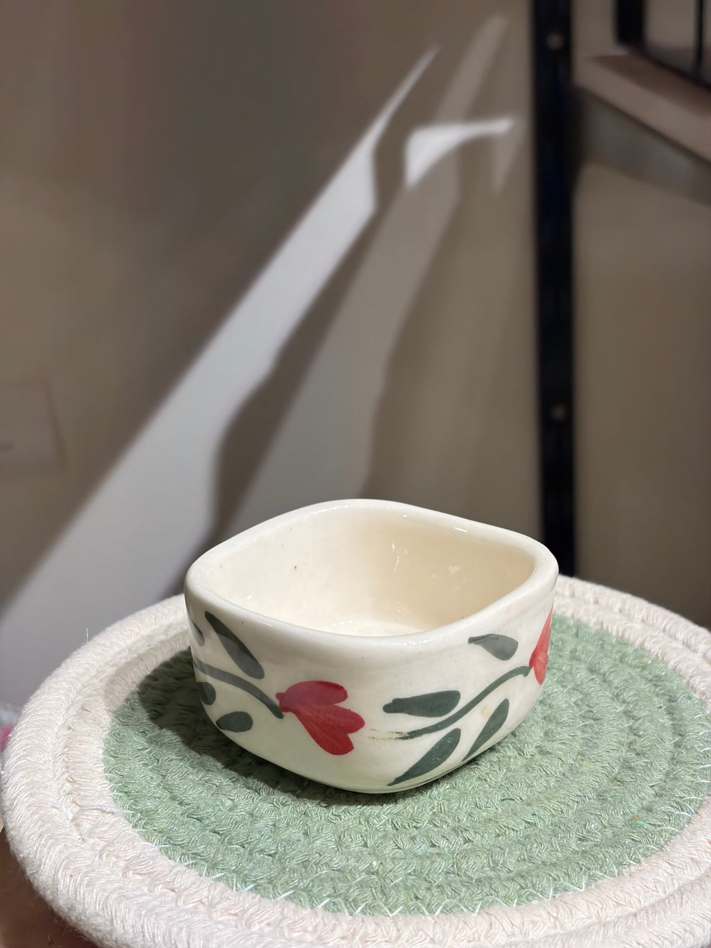 Dip Bowls - Red flower-set of 2