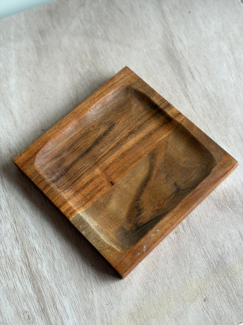 Wooden small tray organiser- 15.5 cm x 15.5 cm