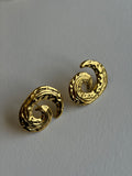 Organic swirl earrings