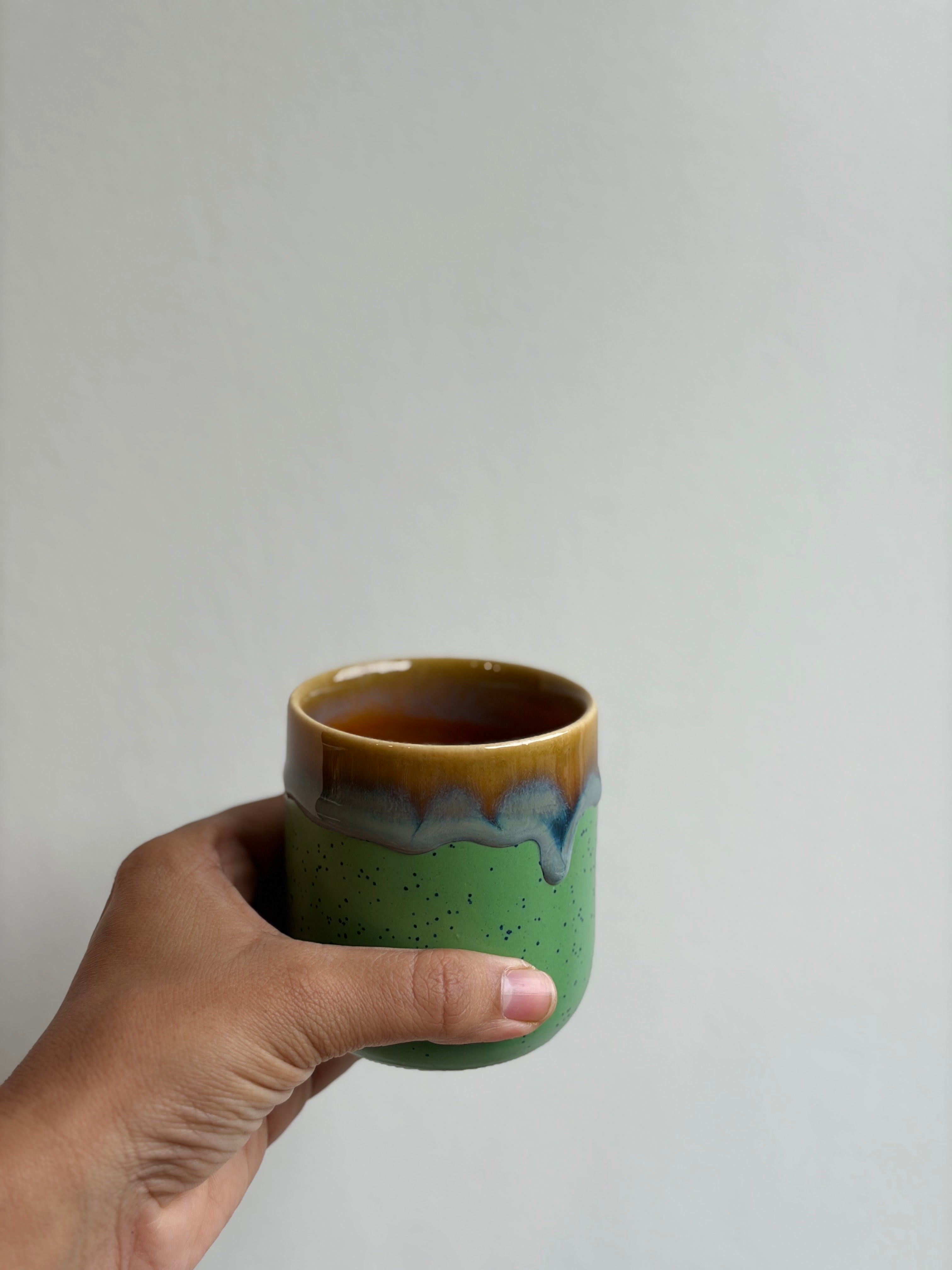 Glazed Mug without handle for coffee