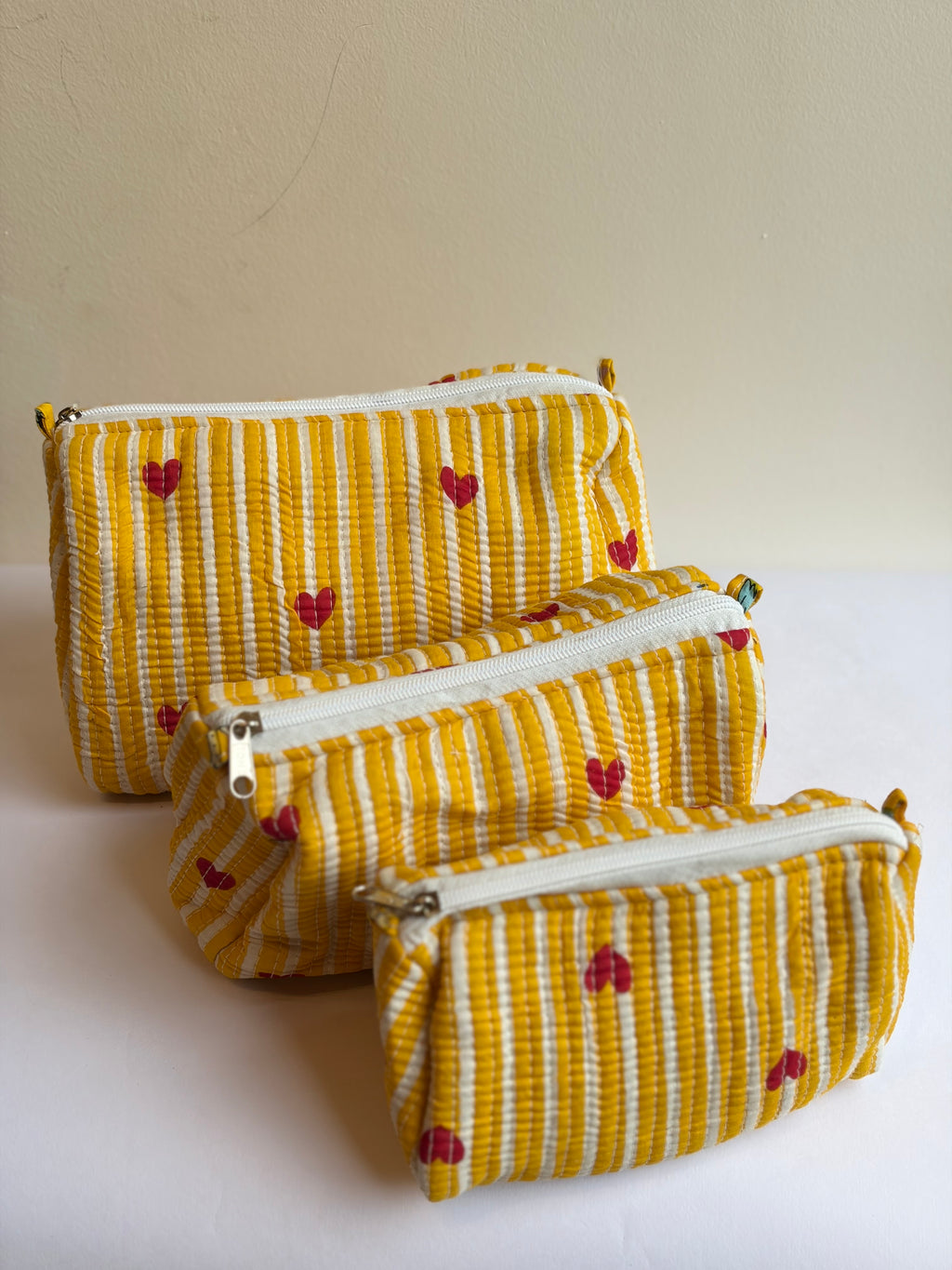 Yellow Pouch set of 3, Gifting