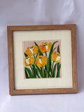 Yellow Tulip- Original Artwork- Acrylic on canvas Frames