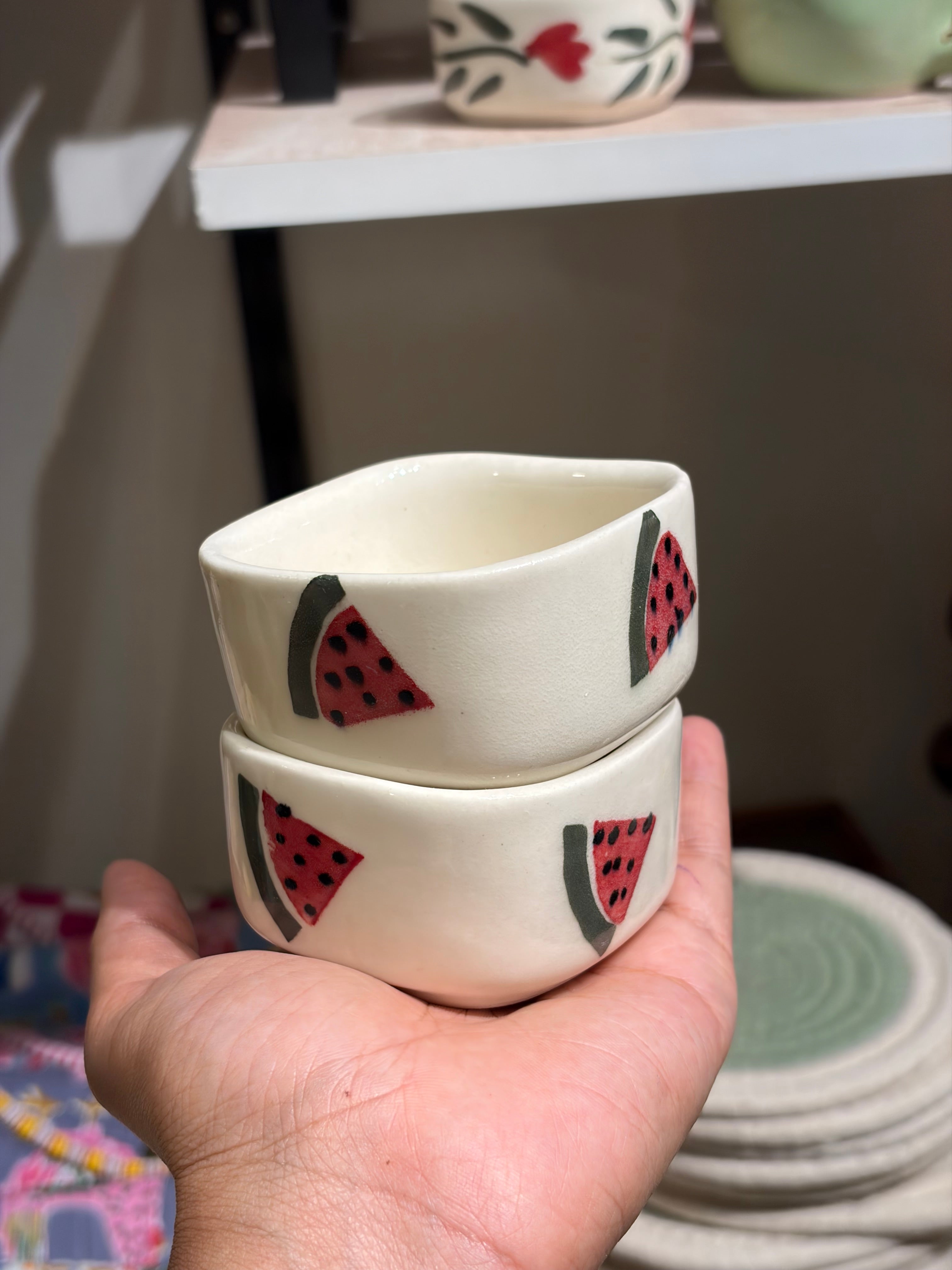Dip Bowls -Watermelon -set of 2