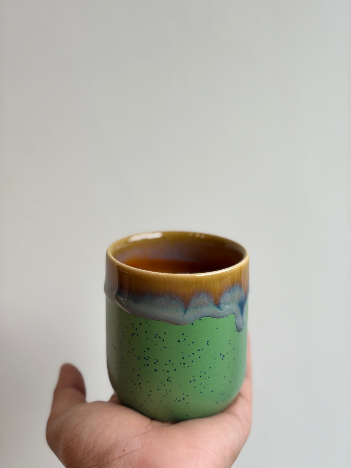 Glazed Mug without handle for coffee