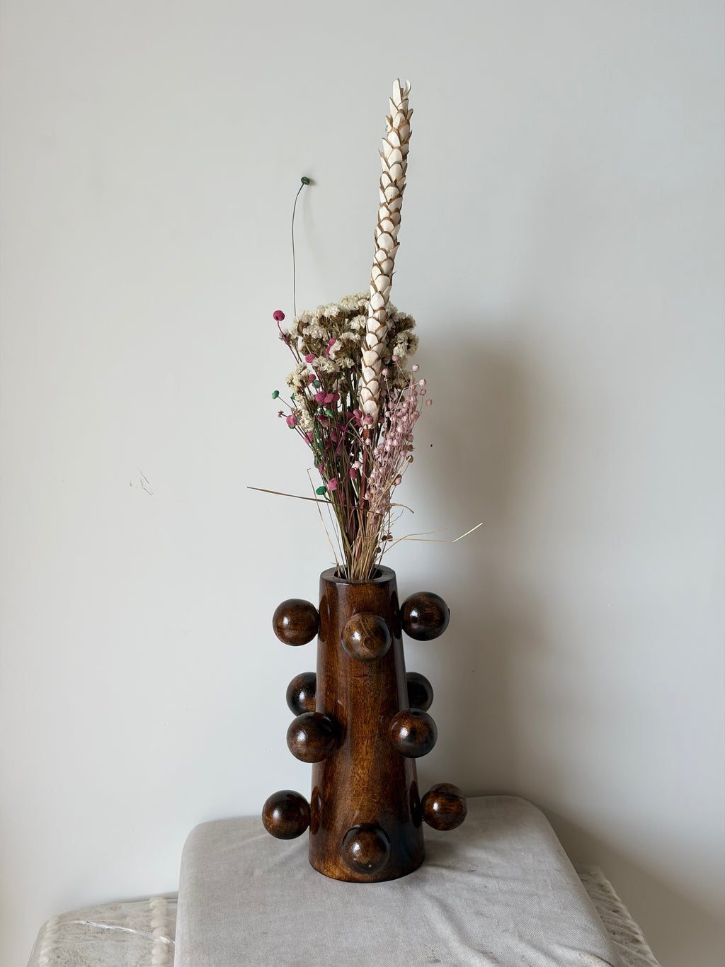 Wooden Bubble Vase
