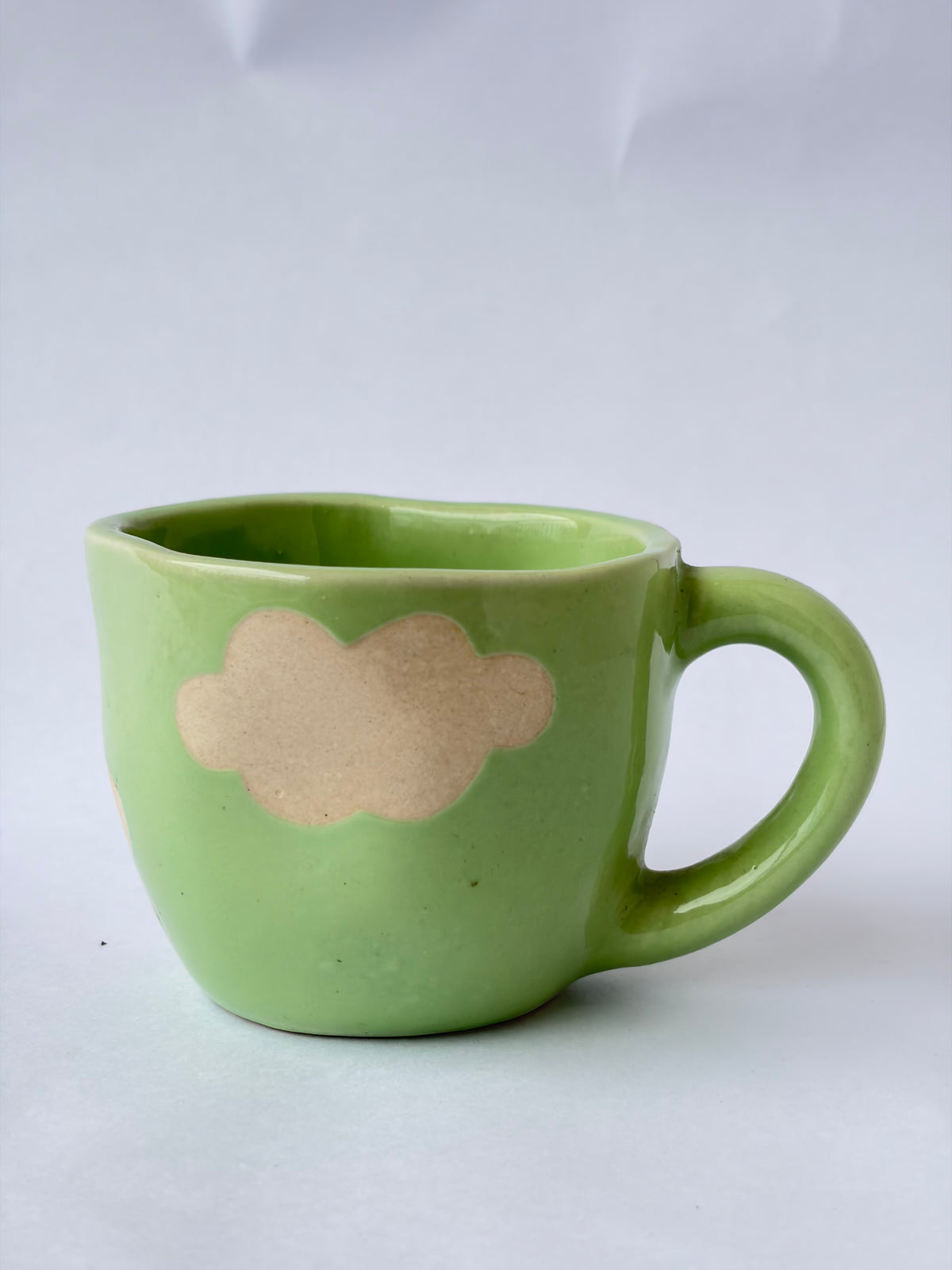 Green cloud mug