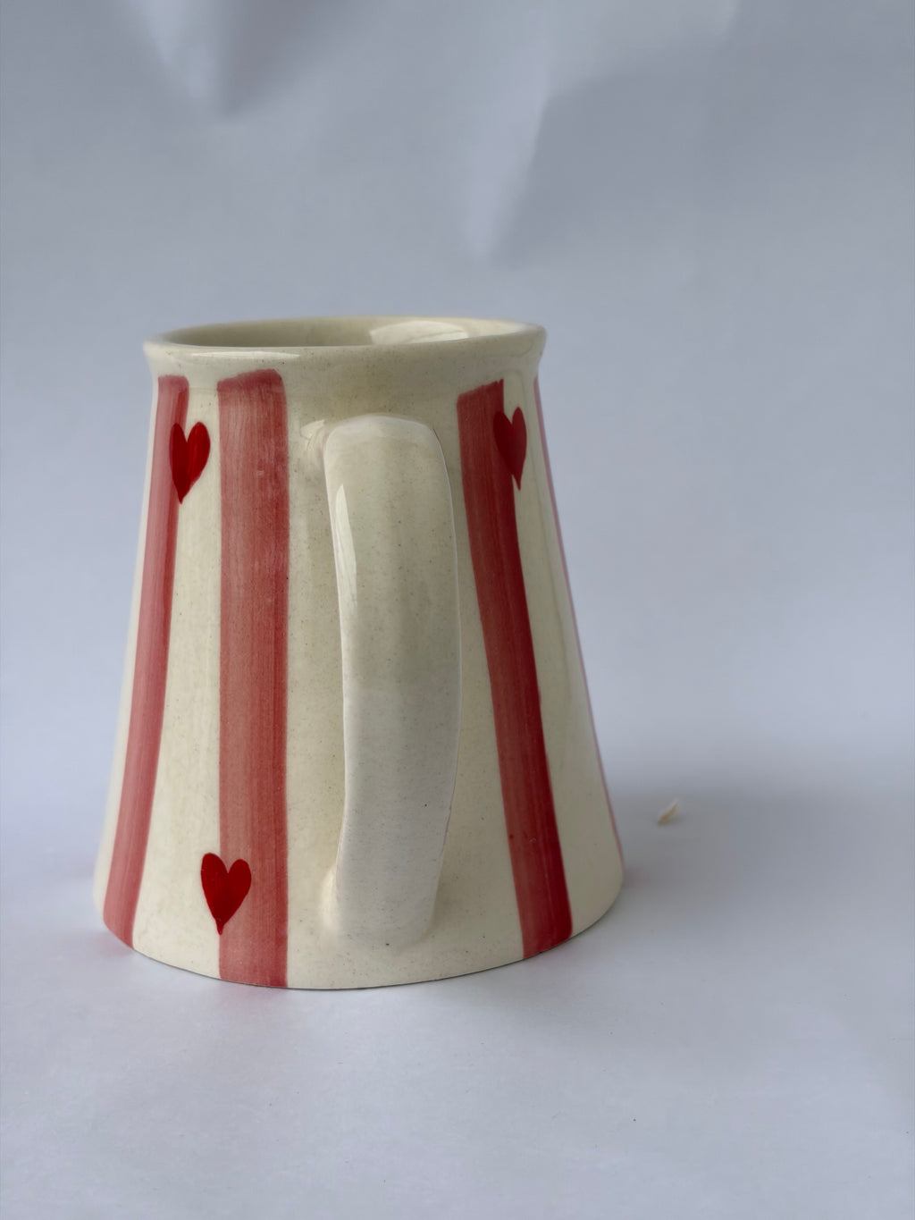 Pink heart mug