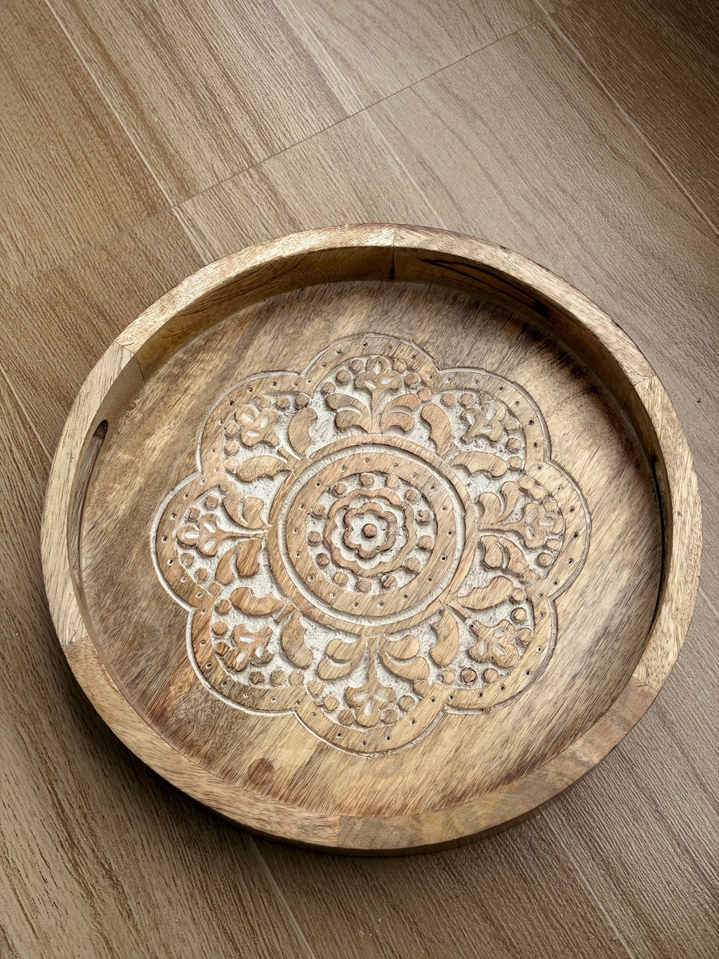 Wooden design tray