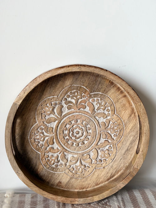 Wooden design tray