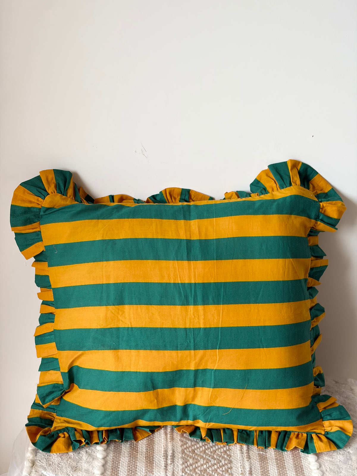 Green Mustard Pillow cover