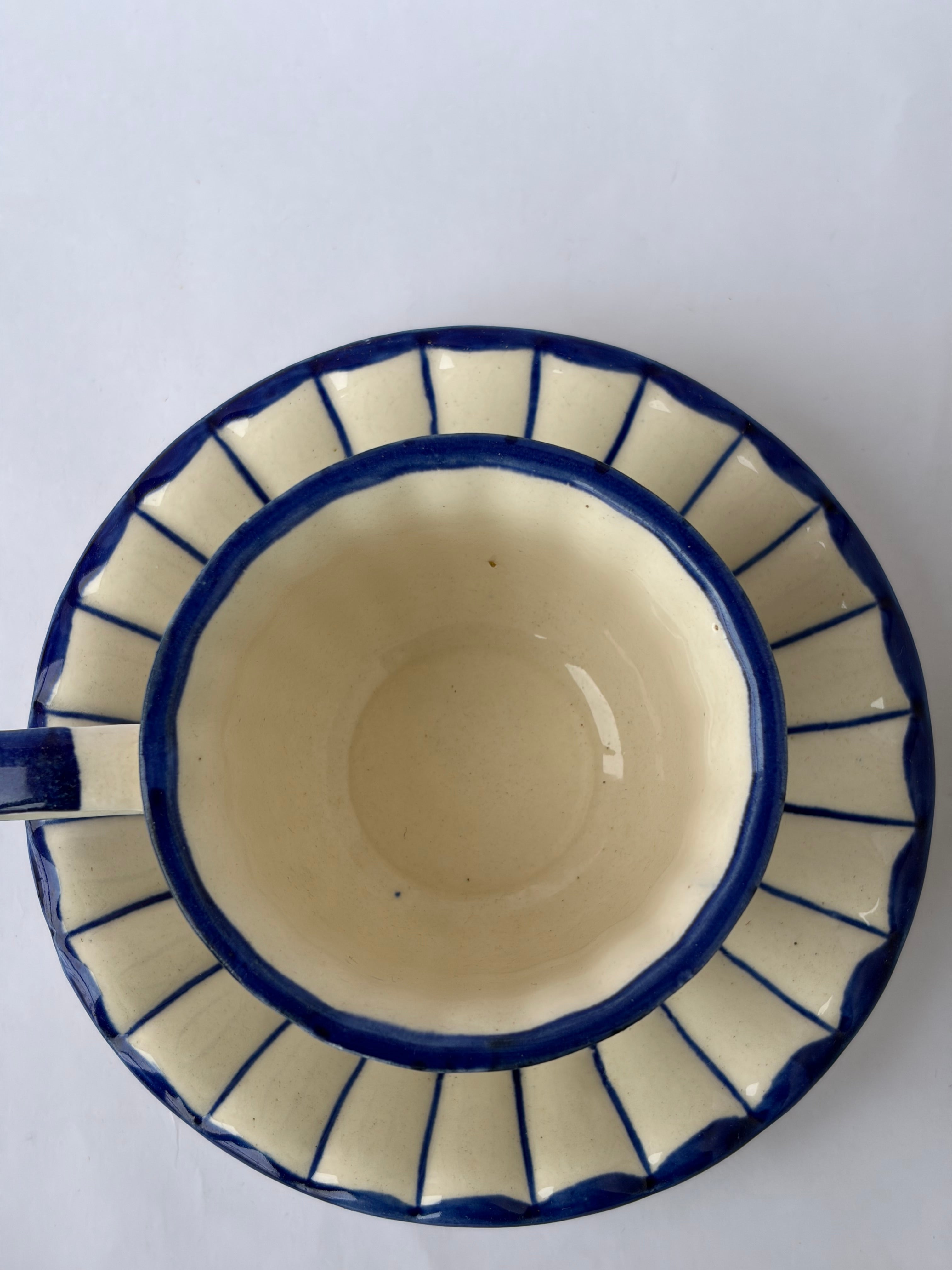 Cup & Saucer set Blue