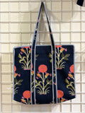 Blue tote bag