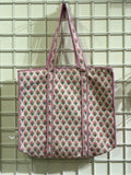 Baby pink small flower Tote bag