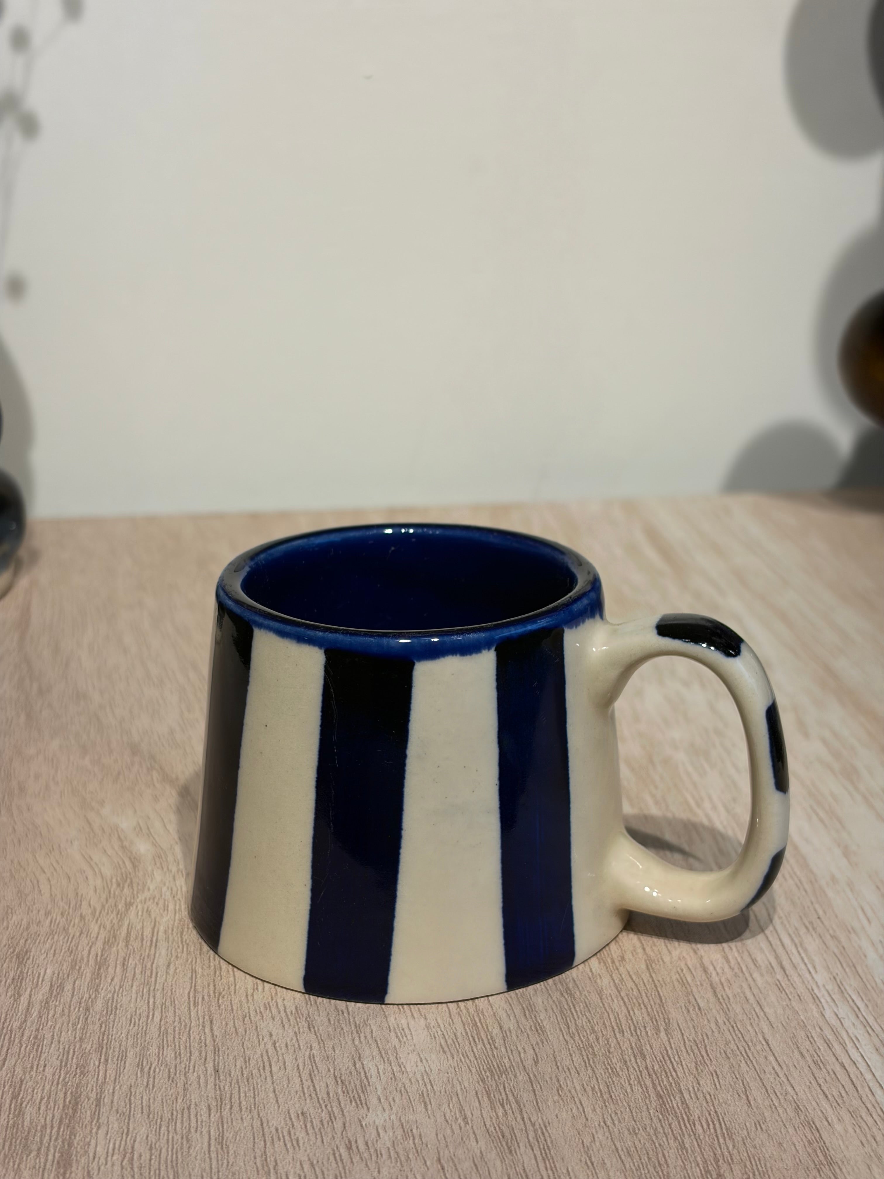 Dark Blue strip mug