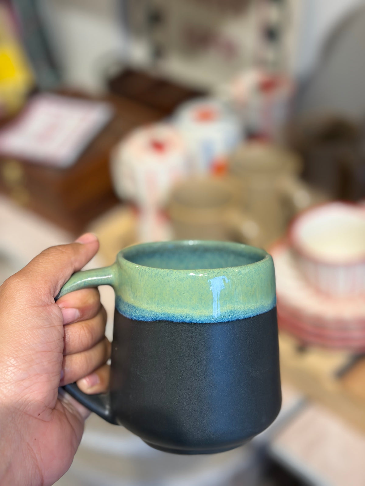 Glazed mugs