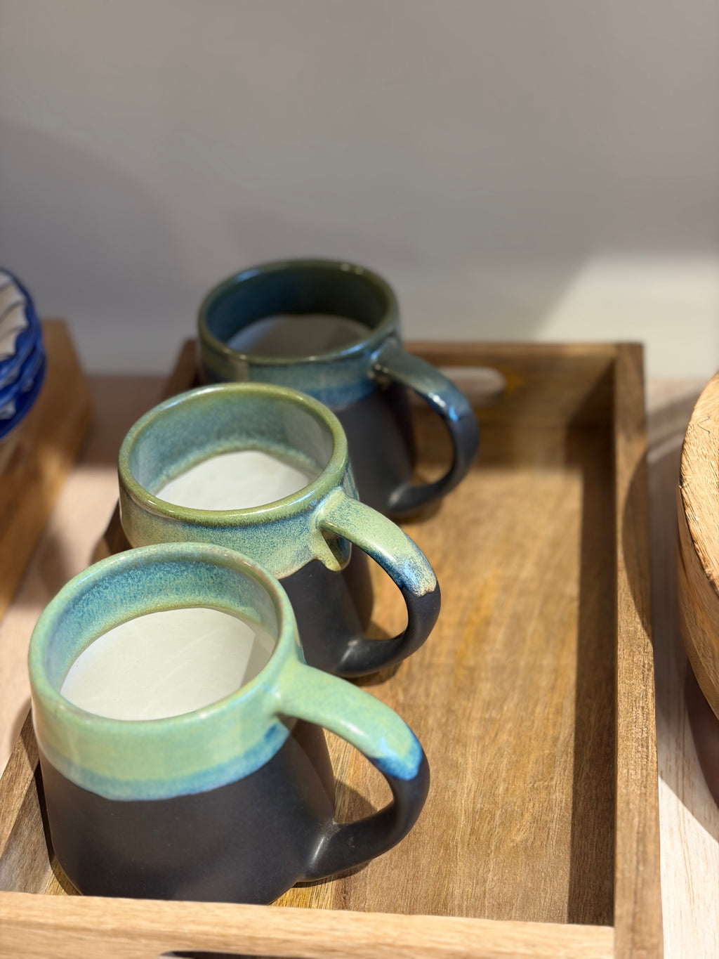 Glazed mugs