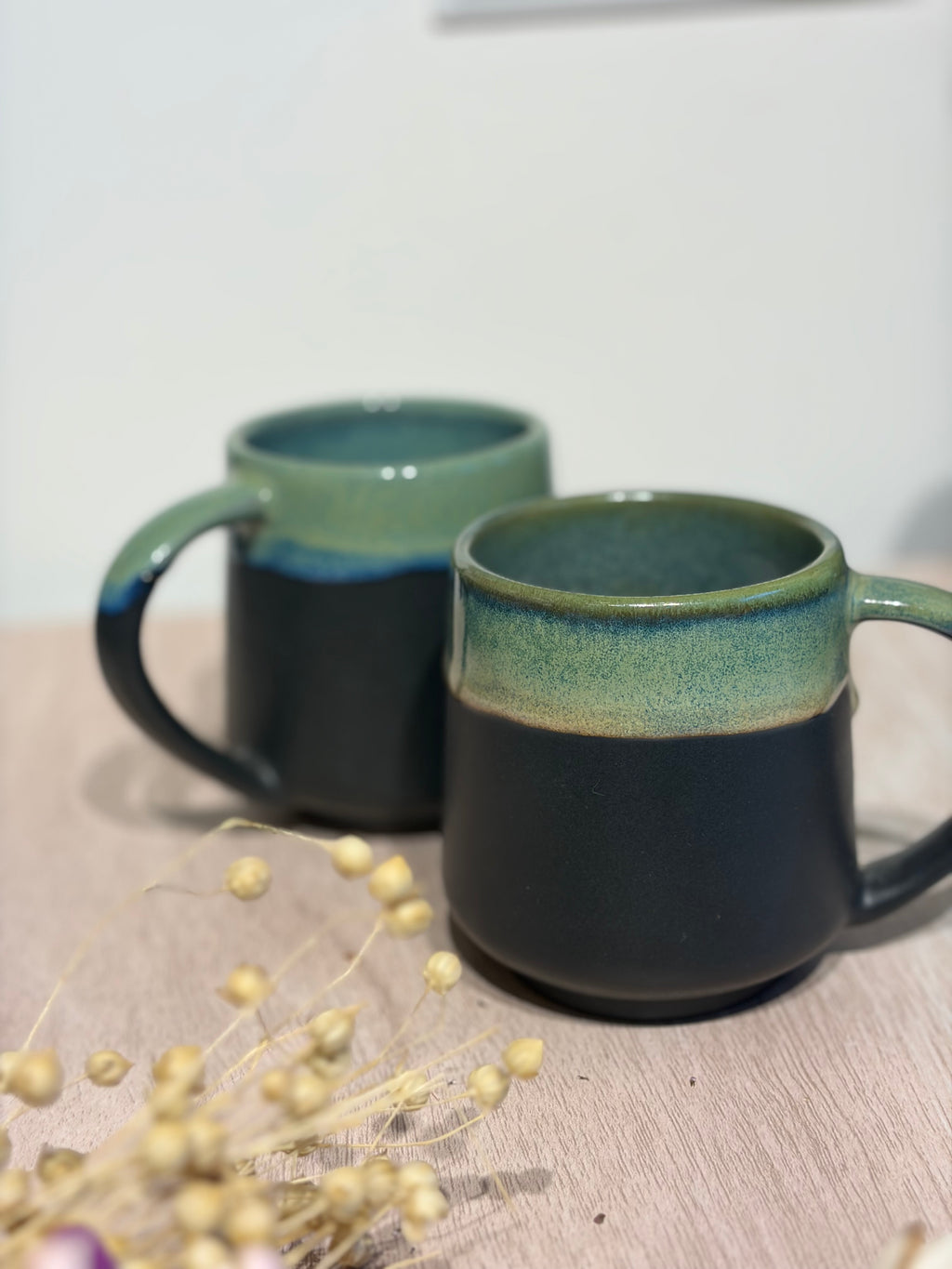 Glazed mugs