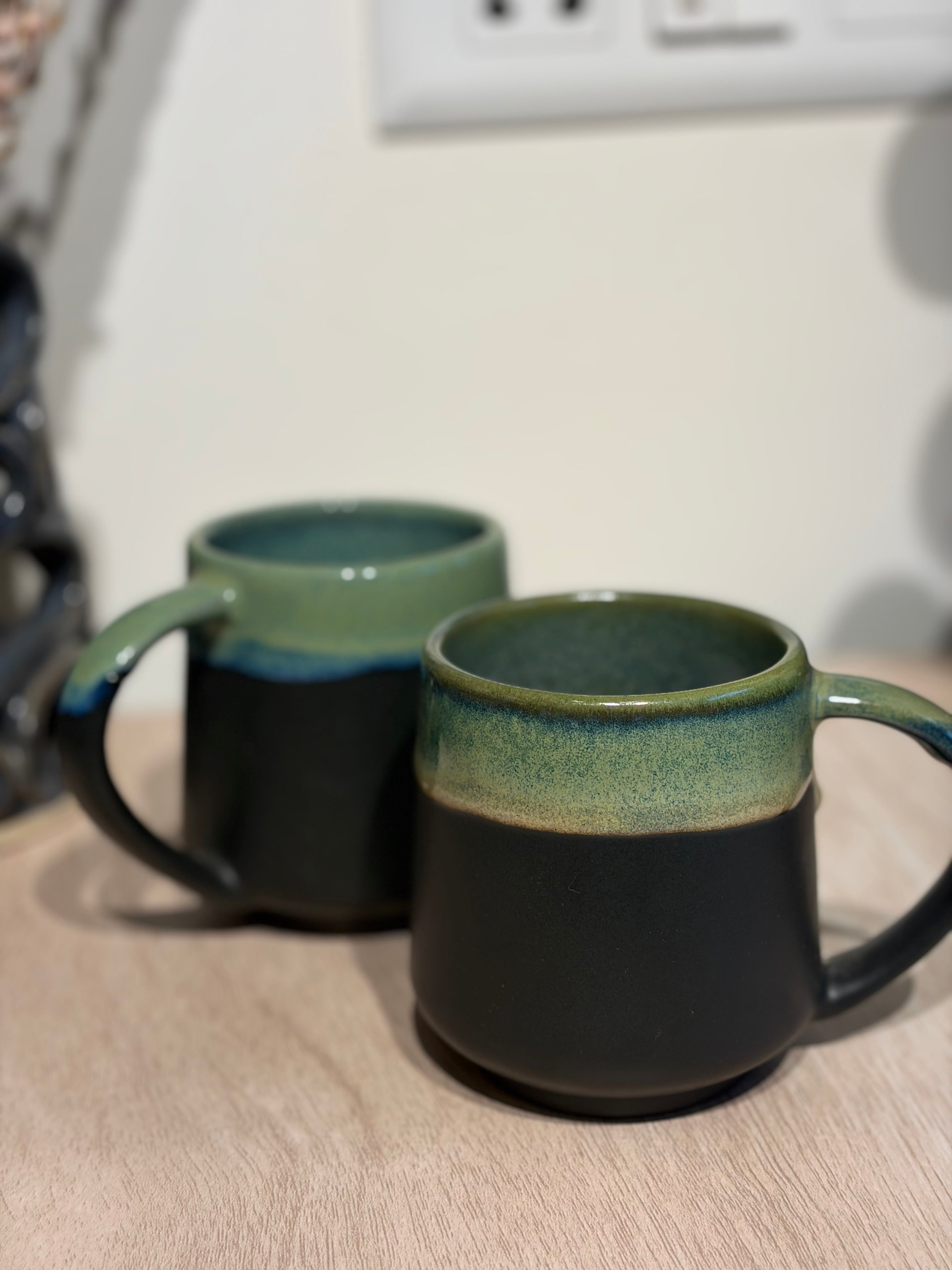 Glazed mugs