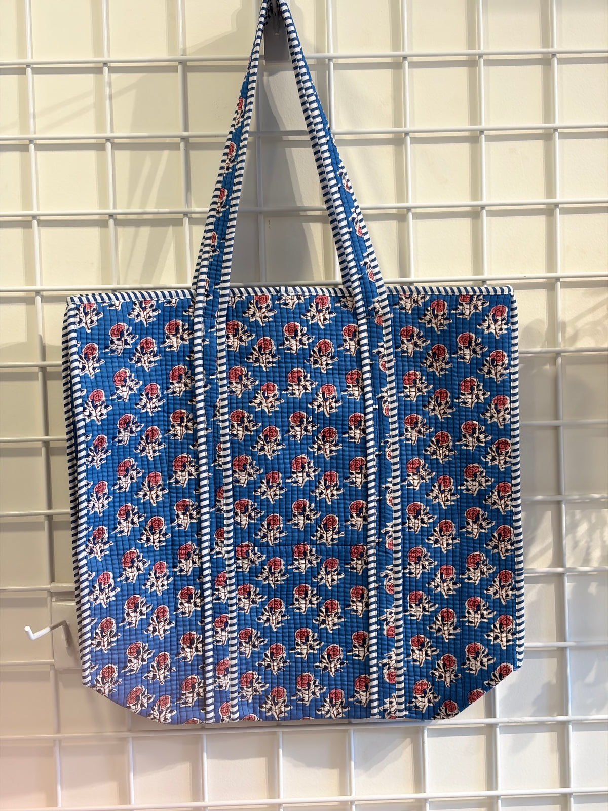 Blue tote bag
