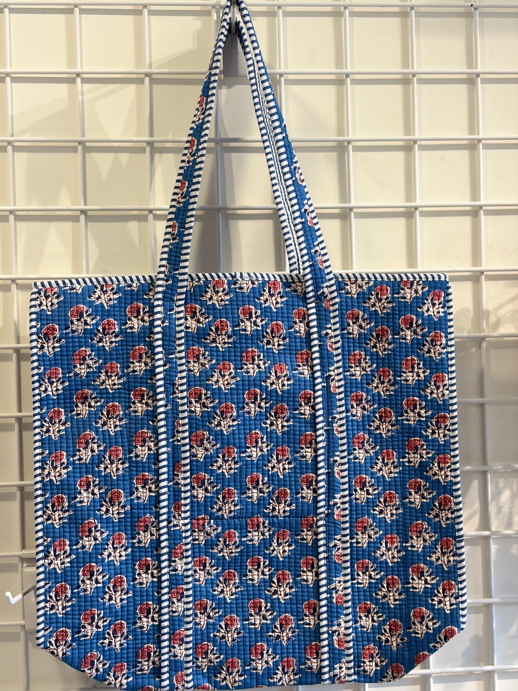 Blue tote bag