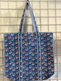 Blue tote bag
