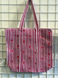 Pink heat tote bag