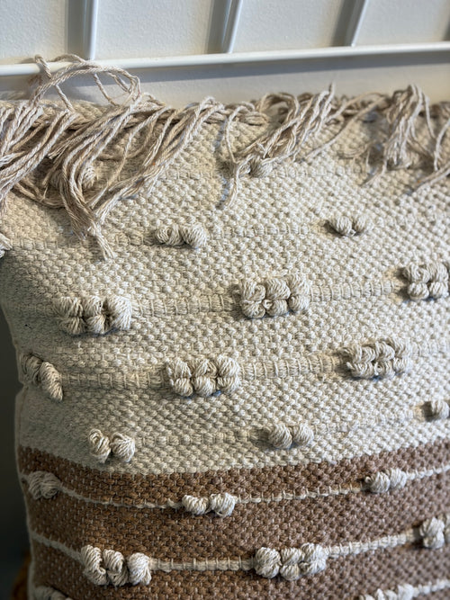Boho cushion cover half & half